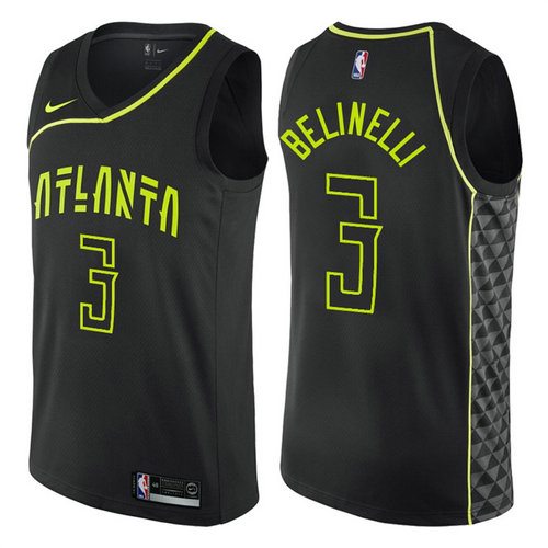 canotta basket marco belinelli 3 2017-2018 atlanta hawks nero