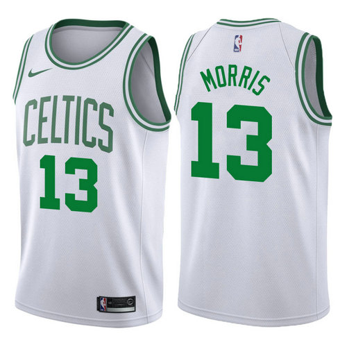 maglia basket marcus morris 13 2017-2018 boston celtics bianca