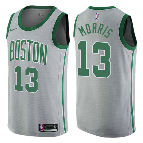 maglia basket marcus morris 13 2017-2018 boston celtics grigio