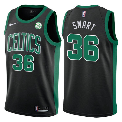 maglia basket marcus smart 36 2017-2018 boston celtics nero