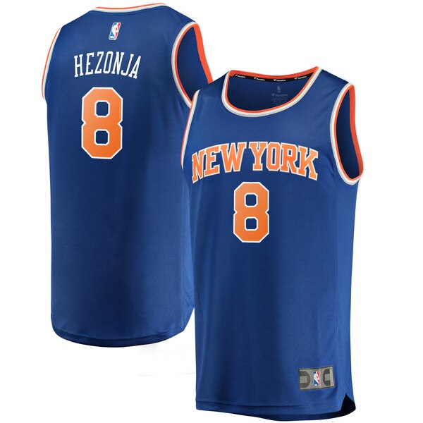 canotta basket mario hezonja 8 2020 new york knicks blu