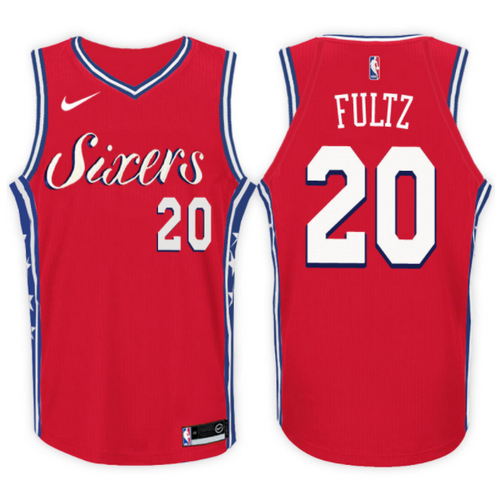 maglia markelle fultz 20 2017-2018 philadelphia 76ers rosso