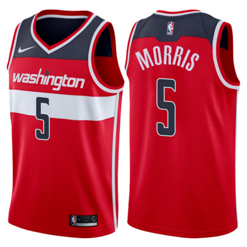 maglia nba markieff morris 5 2017-2018 washington wizards rosso