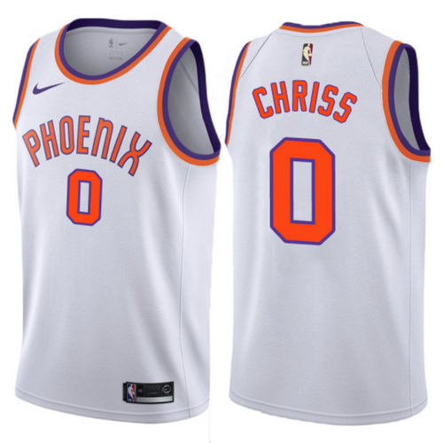 maglia marquese chriss 0 2017-2018 phoenix suns bianca