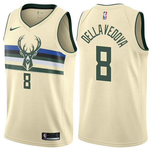 Maglia matthew dellavedova 8 2017-2018 Milwaukee Bucks giallo