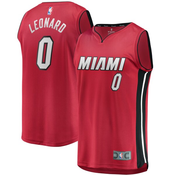 maglia meyers leonard 0 2020 miami heat rosso