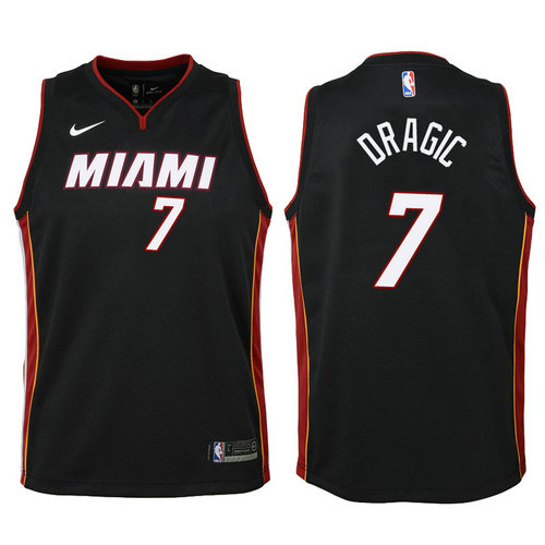 maglia miami heat bambino goran dragic 7 2018 nero