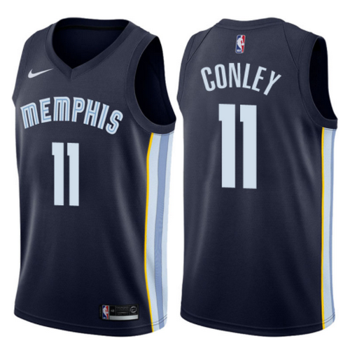 maglia mike conley 11 2017-2018 memphis grizzlies navy