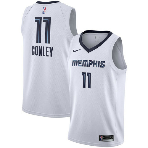 maglia mike conley 11 2018-2019 memphis grizzlies bianca