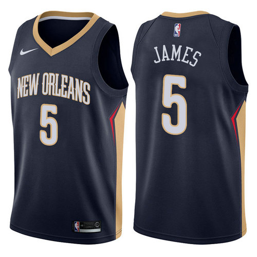 maglia mike james 5 2017-2018 new orleans pelicans navy