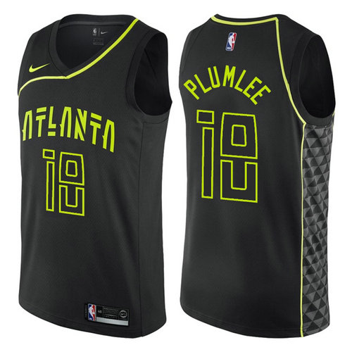 maglia nba miles plumlee 18 2017-2018 atlanta hawks nero