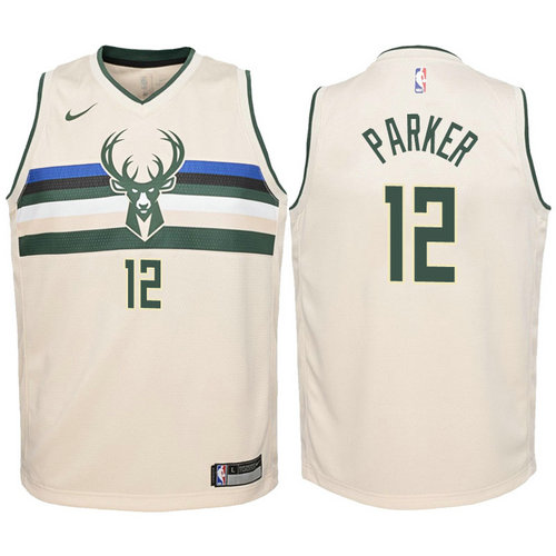 canotta milwaukee bucks bambino 2017-2018 jabari parker 12 giallo