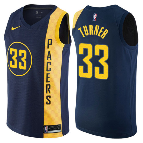 maglia myles turner 33 2017-2018 indiana pacers navy