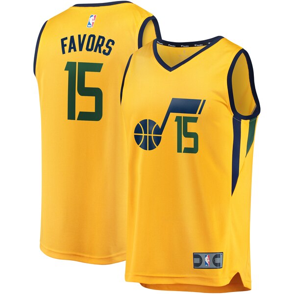 maglia nba derrick favors15 2019-2020 utah jazz giallo