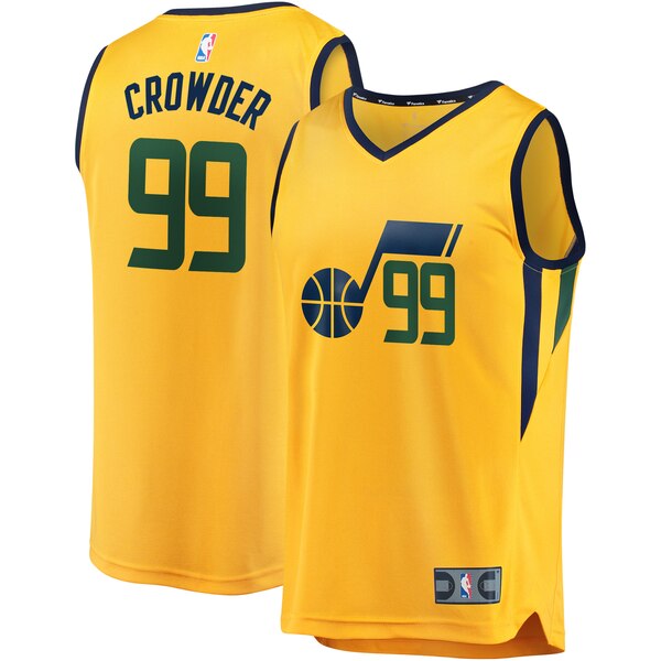 maglia nba jae crowder 99 2020 utah jazz giallo