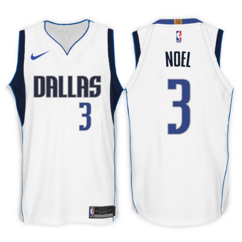 Maglia Nerlens Noel 3 2017-2018 Dallas Mavericks Blanca