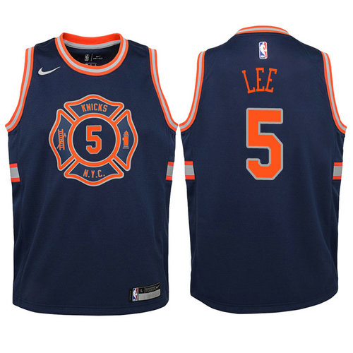 canotta new york knicks bambino courtney lee 5 2018 navy