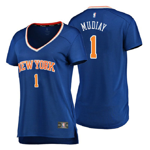 maglie nba donne new york knicks 2018 emmanuel mudiay 1 blu