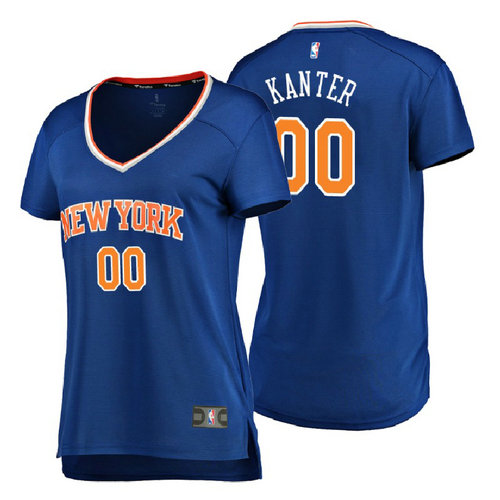 maglie nba donne new york knicks 2018 enes kanter 00 blu