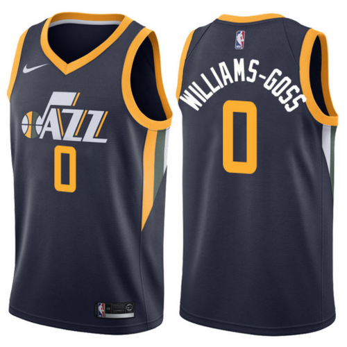 maglia nigel williams goss 0 2017 utah jazz bianca