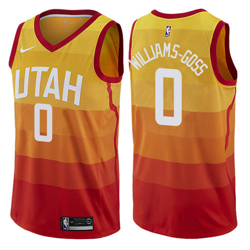 maglia nigel williams goss 0 2017-2018 utah jazz rosso