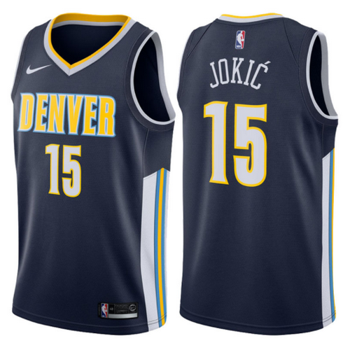 maglia nikola jokic 15 2017-2018 denver nuggets navy