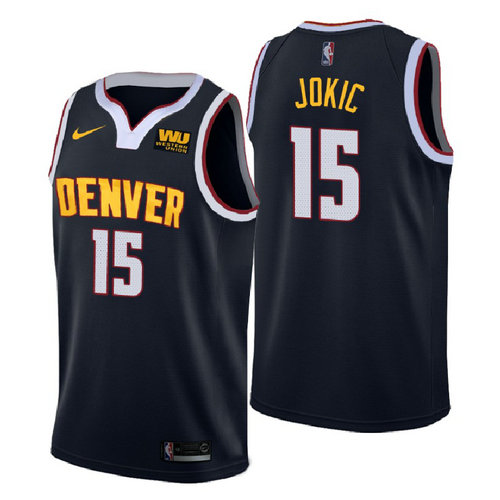 maglia nikola jokic 15 2018-2019 denver nuggets navy