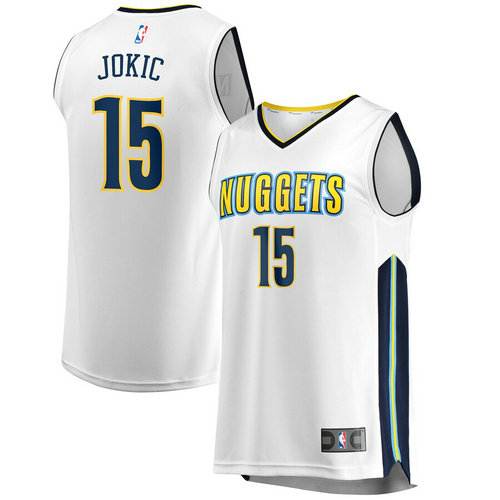 maglia nikola jokic 15 2019 denver nuggets bianca