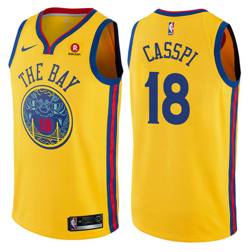 maglia basket omri casspi 18 2017-2018 golden state warriors d'oro