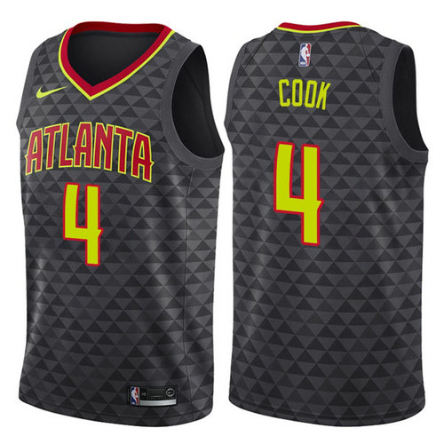 canotta basket ouinn cook 4 2017-2018 atlanta hawks nero