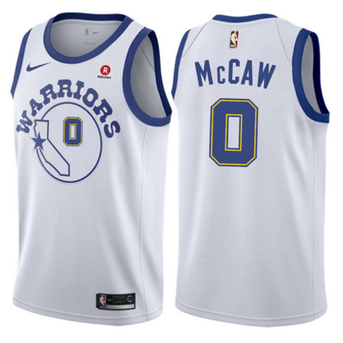 maglia patrick McCaws 0 2017-2018 golden state warriors bianca