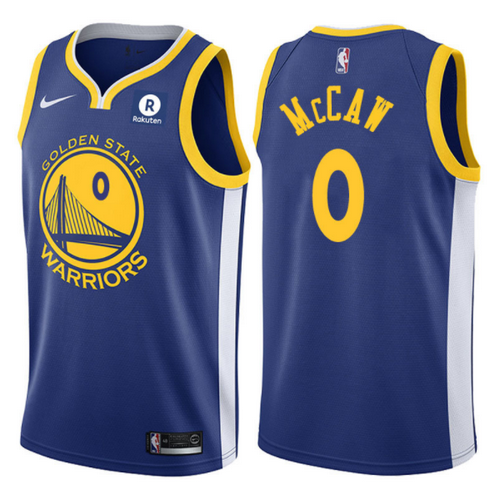 maglia patrick McCaws 0 2017-2018 golden state warriors blu