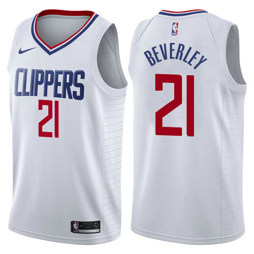 maglia patrick beverley 21 2017-2018 los angeles clippers bianca