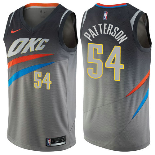 maglia nba patrick patterson 54 2017-2018 oklahoma city thunder grigio