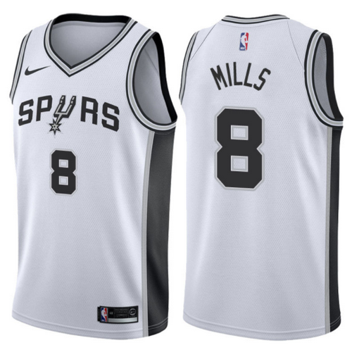 maglia nba patty mills 8 2017-2018 san antonio spurs bianca