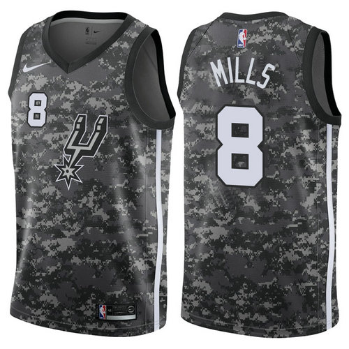 maglia nba patty mills 8 2017-2018 san antonio spurs nero