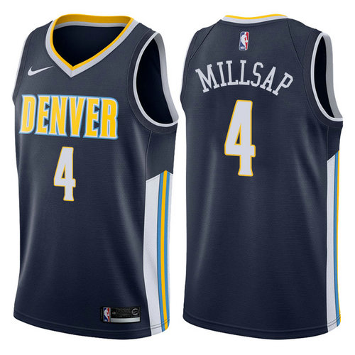 maglia paul millsap 4 2017-2018 denver nuggets nero