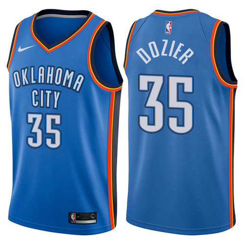 maglia nba pj dozier 35 2017-2018 oklahoma city thunder blu