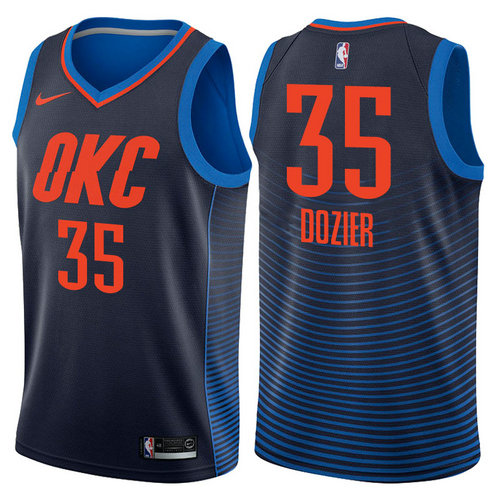 maglia nba pj dozier 35 2017-2018 oklahoma city thunder navy