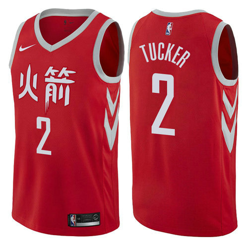 maglia P.J. tucker 2 2017-2018 houston rockets rosso