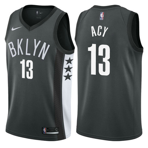 maglia quincy acy 13 2017-2018 brooklyn nets nero