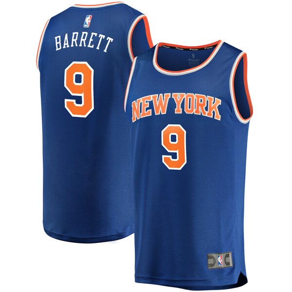 canotta basket r.j. barrett 9 2020 new york knicks blu