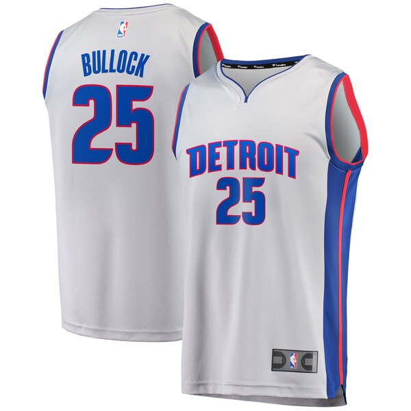 maglia reggie bullock 25 2020 detroit pistons grigio