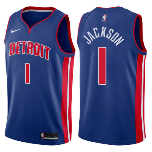 maglia reggie jackson 1 2017-2018 detroit pistons blu