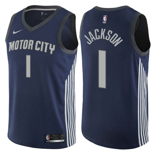 maglia reggie jackson 1 2017-2018 detroit pistons navy