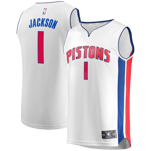 maglia reggie jackson 1 2020 detroit pistons bianca