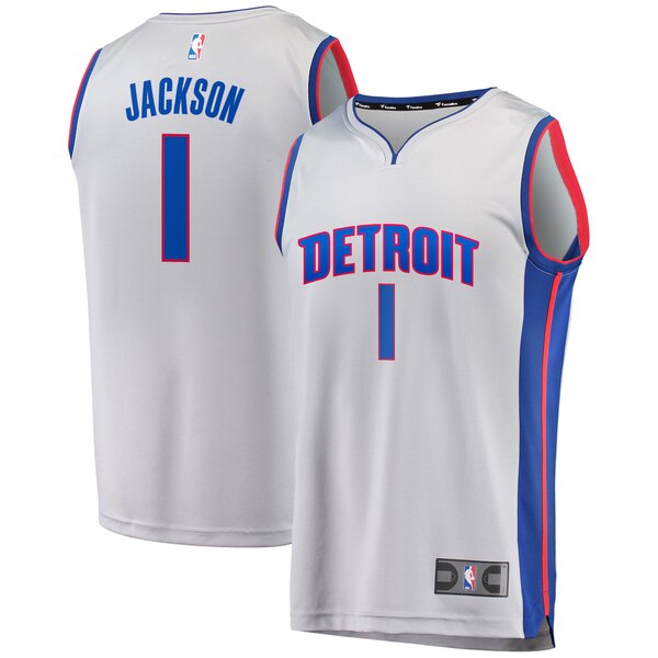 maglia reggie jackson 1 2020 detroit pistons grigio