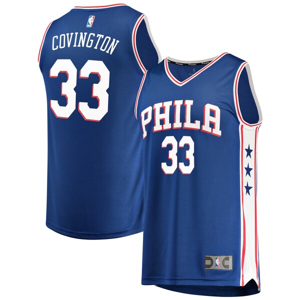 maglia robert covington 33 2020 philadelphia 76ers blu