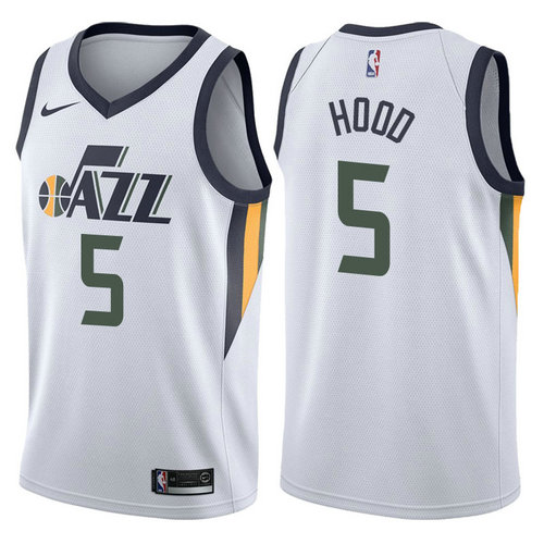 maglia nba rodney hood 5 2017-2018 utah jazz bianca