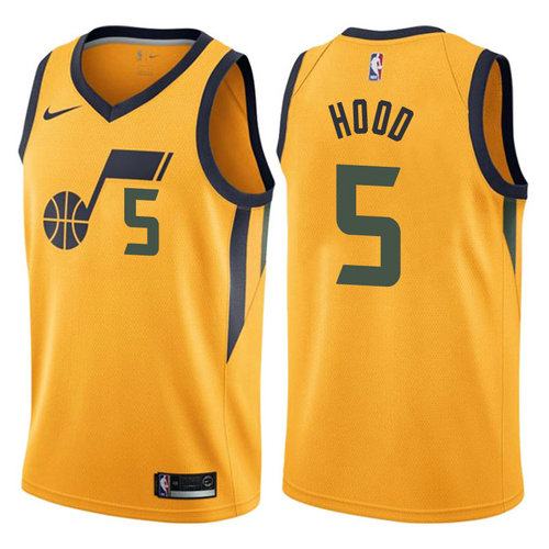 maglia nba rodney hood 5 2017-2018 utah jazz giallo